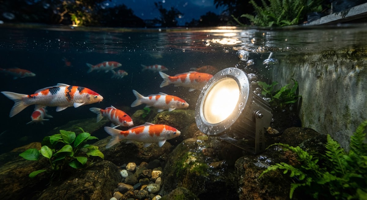 Đèn LED Âm Nước Hồ Cá Koi 12W Inox 304 Chống Rỉ Sét (Điện Áp 12V An Toàn) Đèn LED Âm Nước Hồ Cá Koi 12W Inox 304 Chống Rỉ Sét (Điện Áp 12V An Toàn)