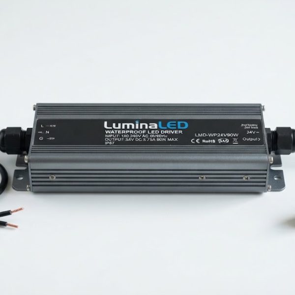 Bộ Nguồn LED Chống Nước 24V 200W Vỏ Nhôm (Tự Ngắt Quá Tải Nhiệt)